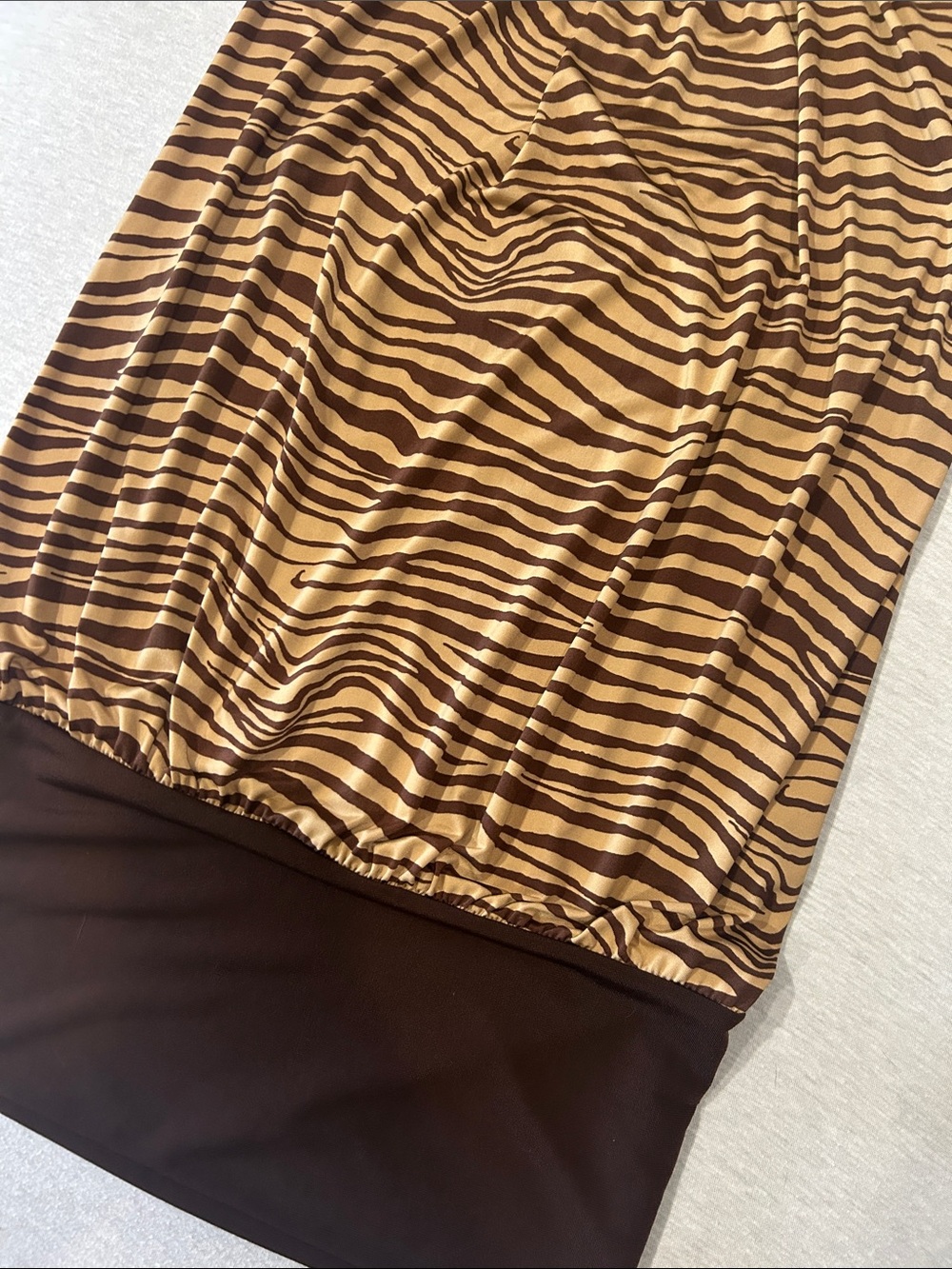 Rue 21 Sleeveless Zebra Print Top or Dress Sz M vintage 90s - Picture 3 of 5
